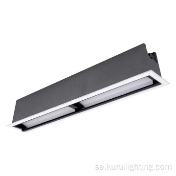 20w infälld aluminium mini galler dubbel ledning